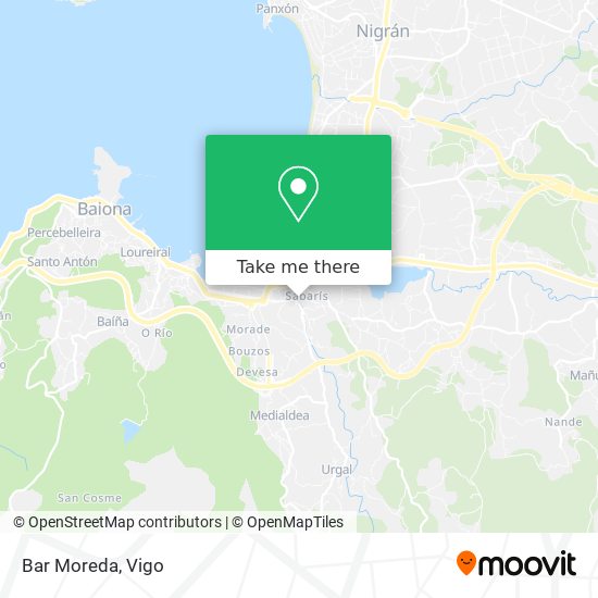 Bar Moreda map