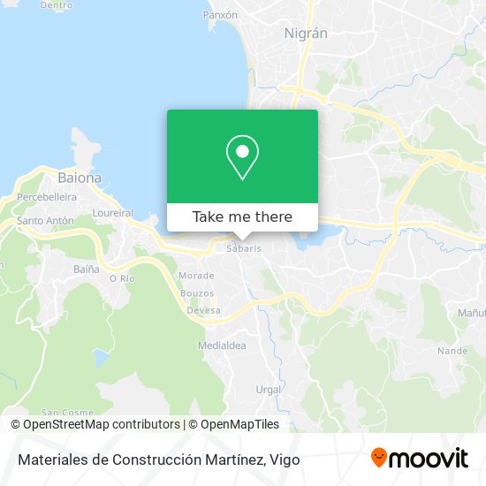 Materiales de Construcción Martínez map