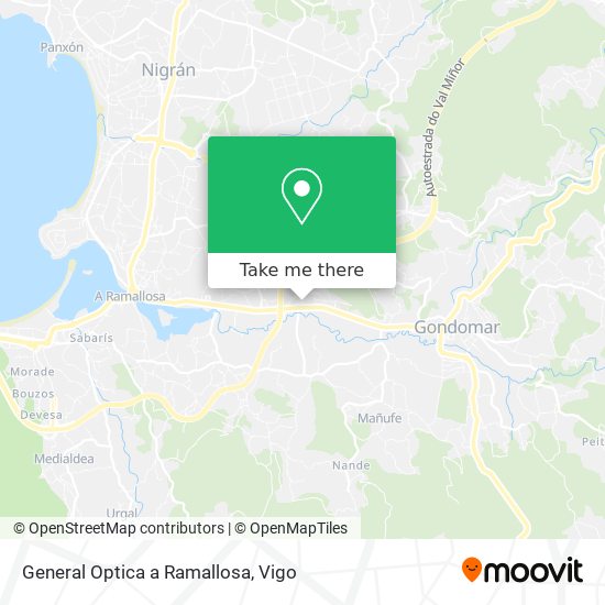 General Optica a Ramallosa map