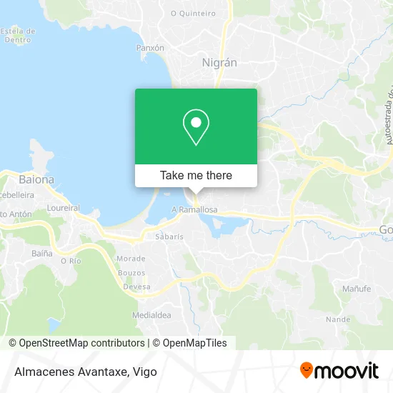 Almacenes Avantaxe map