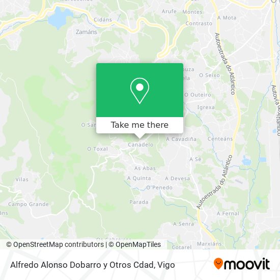 Alfredo Alonso Dobarro y Otros Cdad map