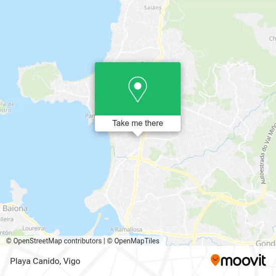 Playa Canido map
