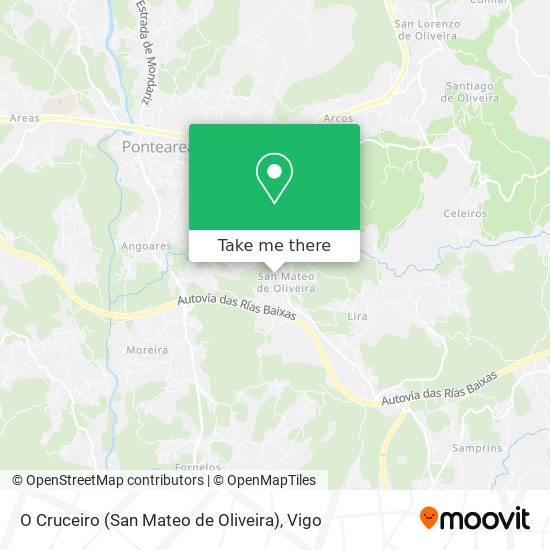 O Cruceiro (San Mateo de Oliveira) map