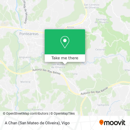 A Chan (San Mateo de Oliveira) map