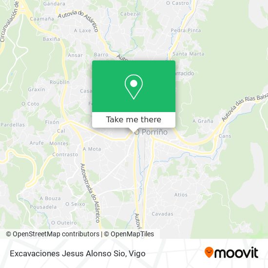 Excavaciones Jesus Alonso Sio map