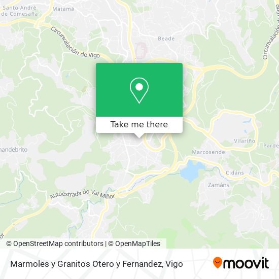 Marmoles y Granitos Otero y Fernandez map