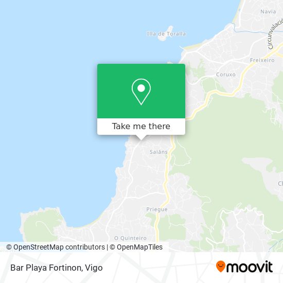 mapa Bar Playa Fortinon