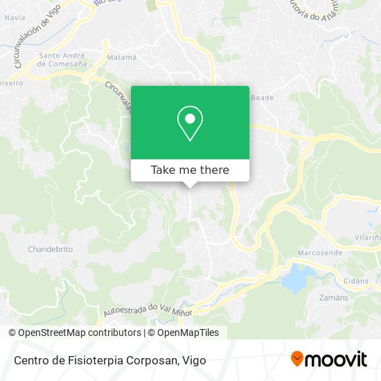 Centro de Fisioterpia Corposan map