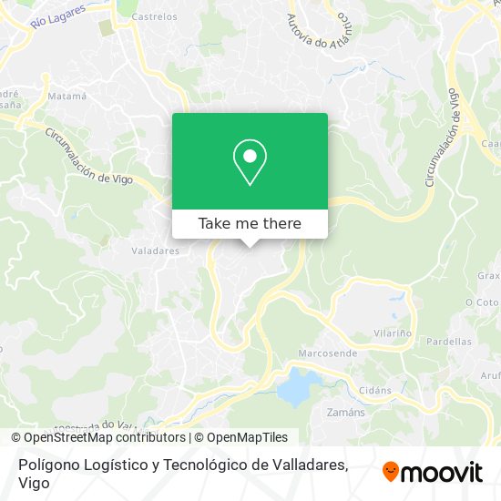 mapa Polígono Logístico y Tecnológico de Valladares