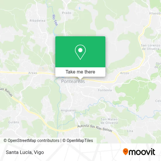 Santa Lucía map