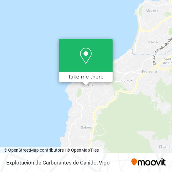 mapa Explotacion de Carburantes de Canido