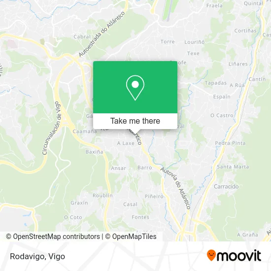 Rodavigo map