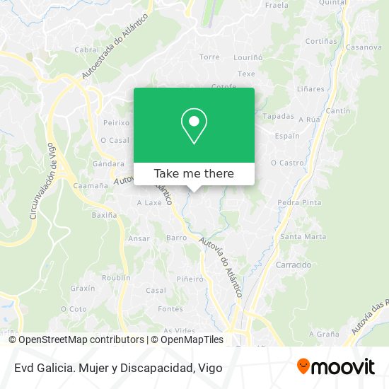 Evd Galicia. Mujer y Discapacidad map