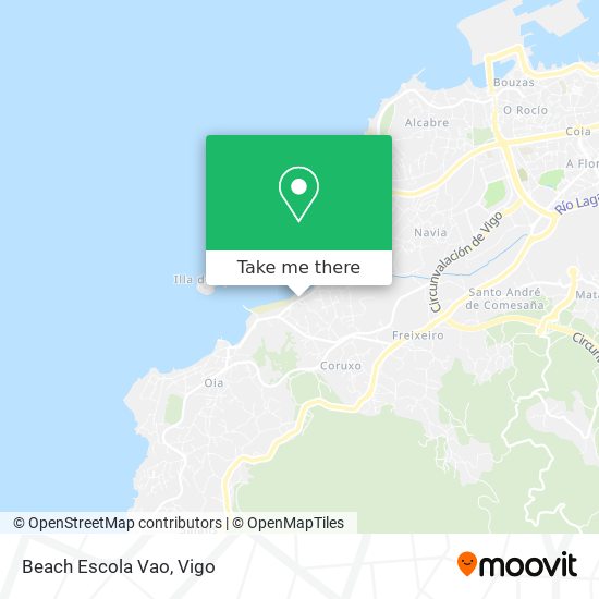 mapa Beach Escola Vao