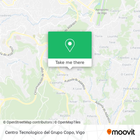 Centro Tecnologico del Grupo Copo map