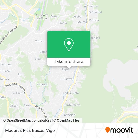 Maderas Rias Baixas map
