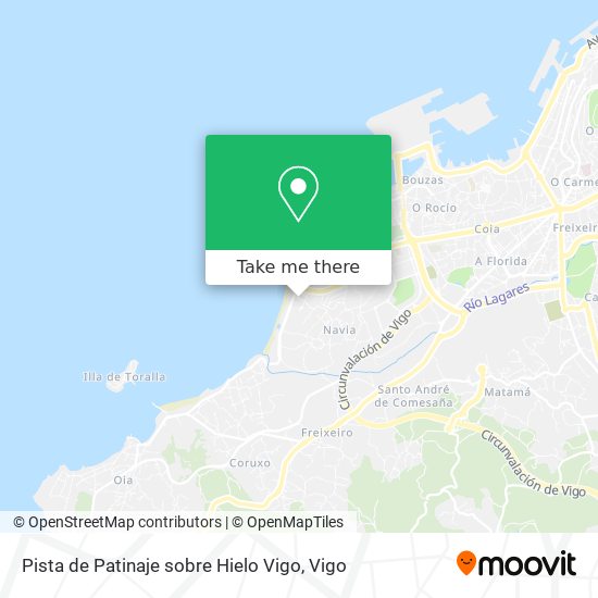 mapa Pista de Patinaje sobre Hielo Vigo