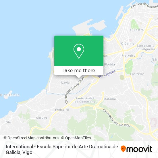 mapa International - Escola Superior de Arte Dramática de Galicia