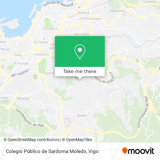 mapa Colegio Público de Sardoma Moledo