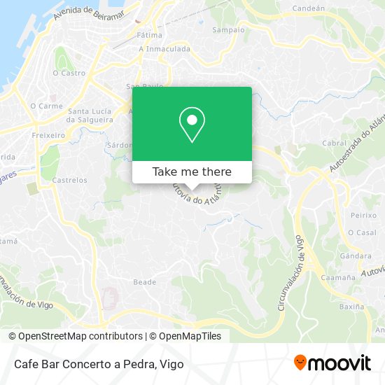 Cafe Bar Concerto a Pedra map