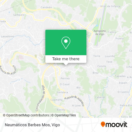 Neumáticos Berbes Mos map