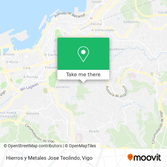 Hierros y Metales Jose Teolindo map
