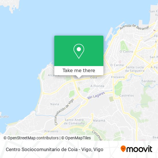 Centro Sociocomunitario de Coia - Vigo map