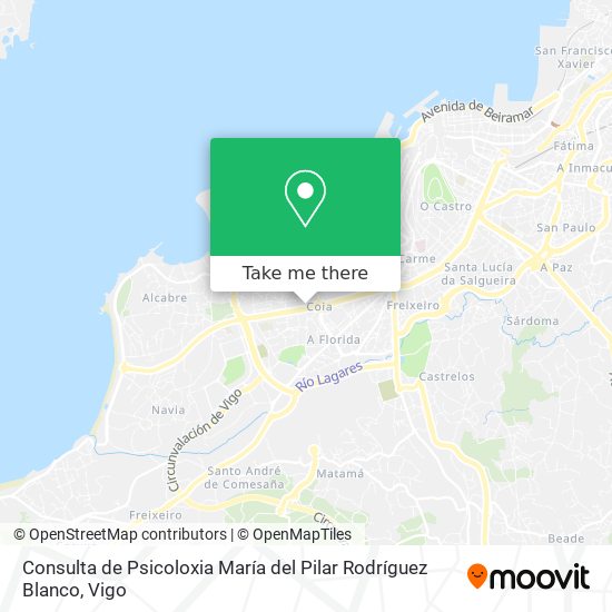 Consulta de Psicoloxia María del Pilar Rodríguez Blanco map