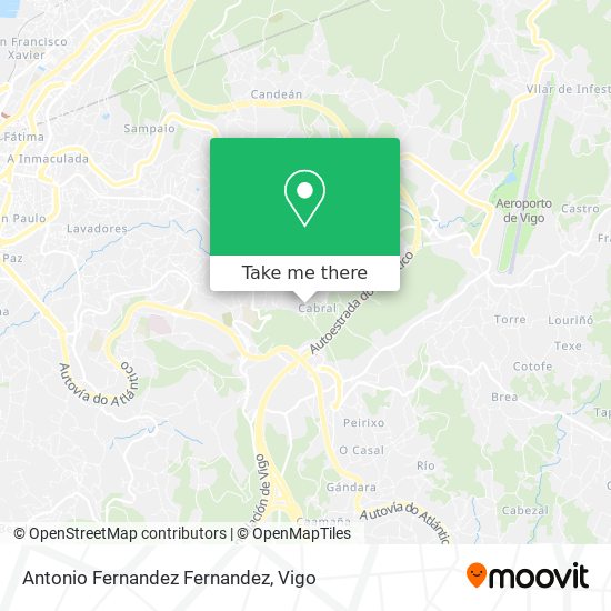 Antonio Fernandez Fernandez map