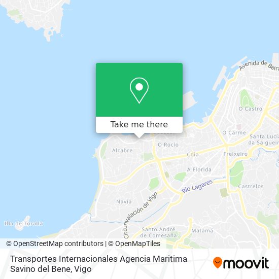 mapa Transportes Internacionales Agencia Maritima Savino del Bene