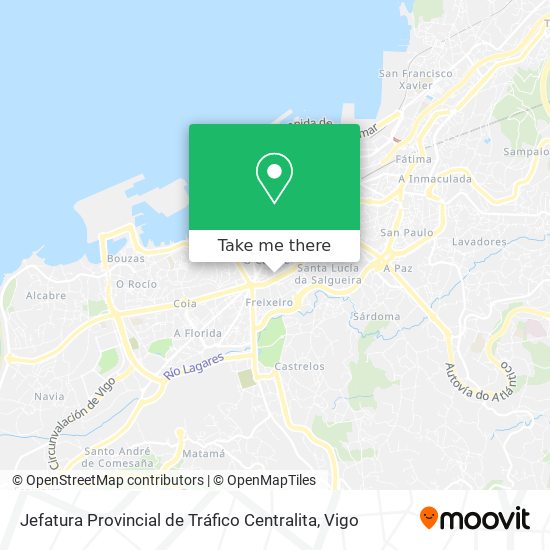 Jefatura Provincial de Tráfico Centralita map