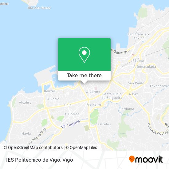 mapa IES Politecnico de Vigo