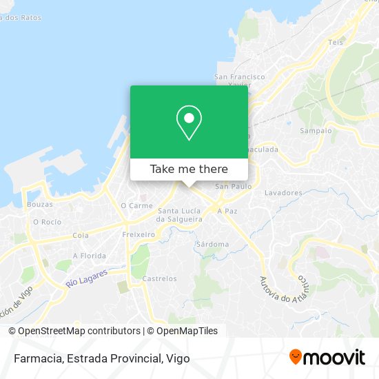 mapa Farmacia, Estrada Provincial