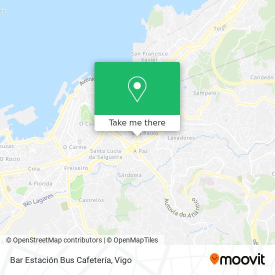 Bar Estación Bus Cafetería map
