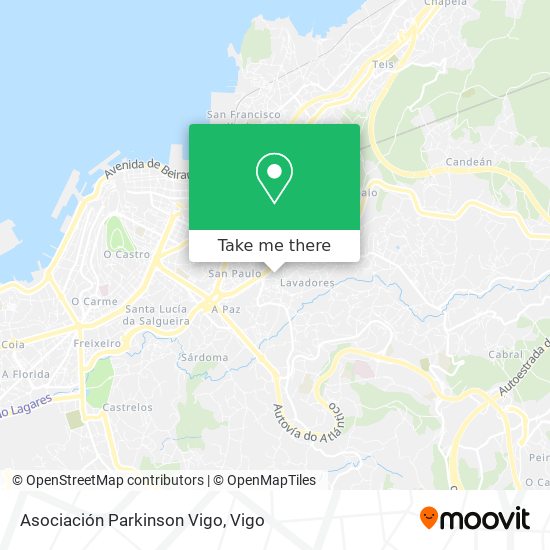 Asociación Parkinson Vigo map