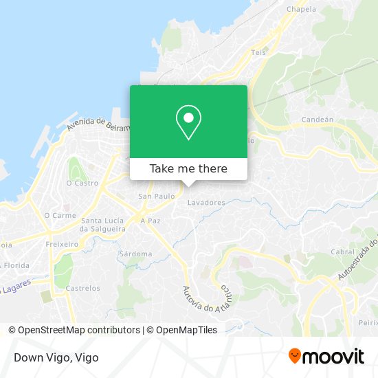 mapa Down Vigo