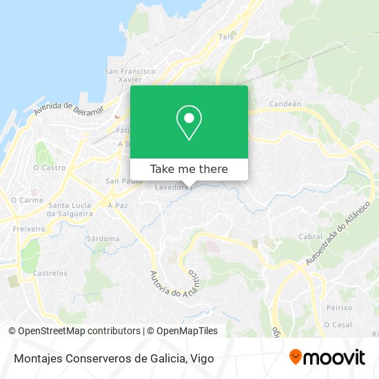 Montajes Conserveros de Galicia map