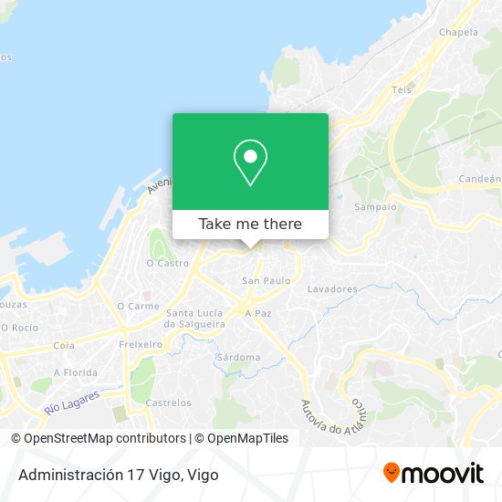 Administración 17 Vigo map