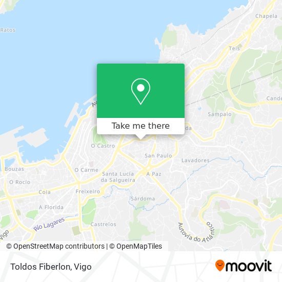 Toldos Fiberlon map