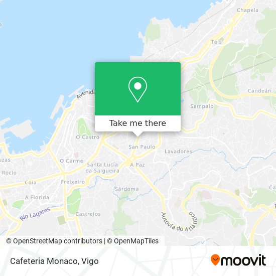 Cafeteria Monaco map