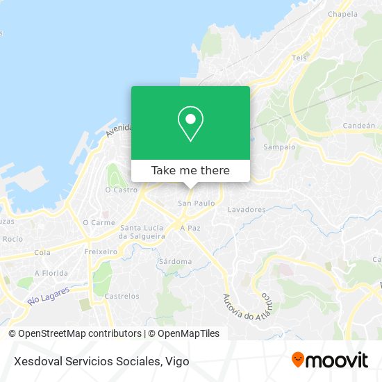 Xesdoval Servicios Sociales map