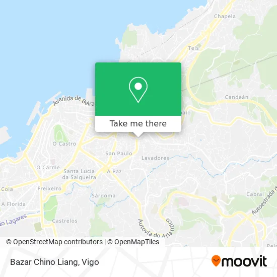 Bazar Chino Liang map