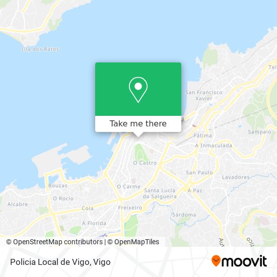 mapa Policia Local de Vigo