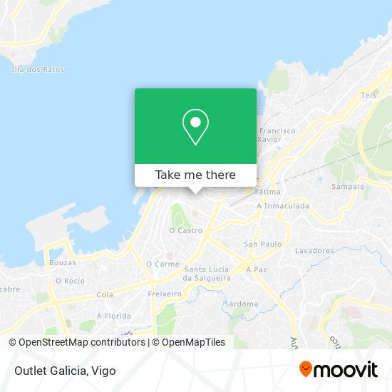 Outlet Galicia map