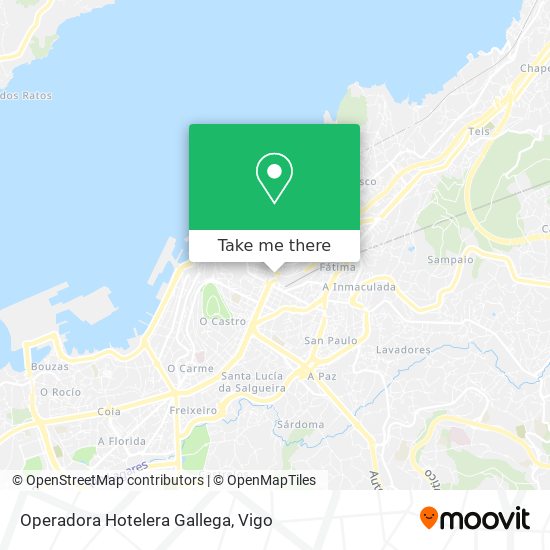 mapa Operadora Hotelera Gallega