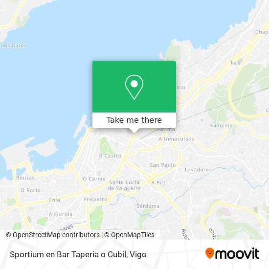 mapa Sportium en Bar Taperia o Cubil