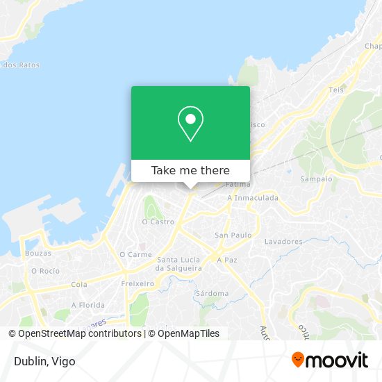 mapa Dublin