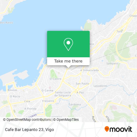 mapa Cafe Bar Lepanto 23