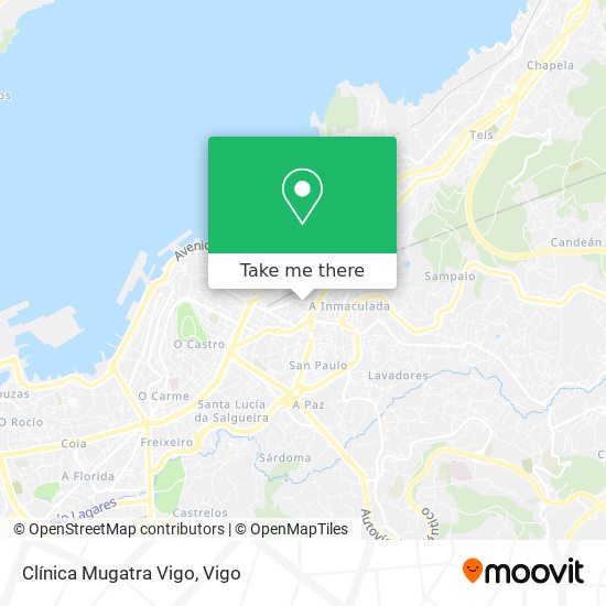 Clínica Mugatra Vigo map