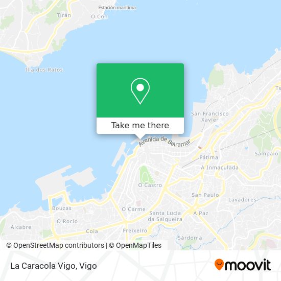 La Caracola Vigo map